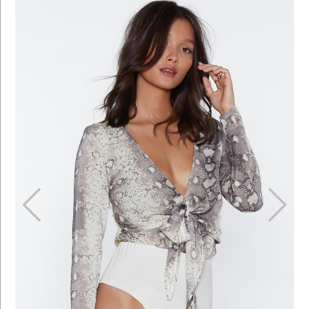 Nasty Gal snake print body suit